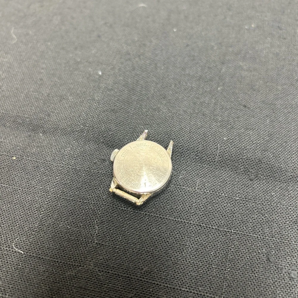 VTG Caravelle Women's Wind Up Watch Running Parts only face crack & metal rough.